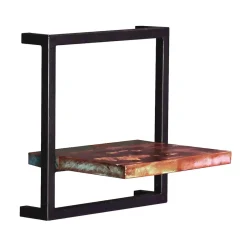 Wohnen Wandregal aus Recyclingholz & Metall - Jamaica