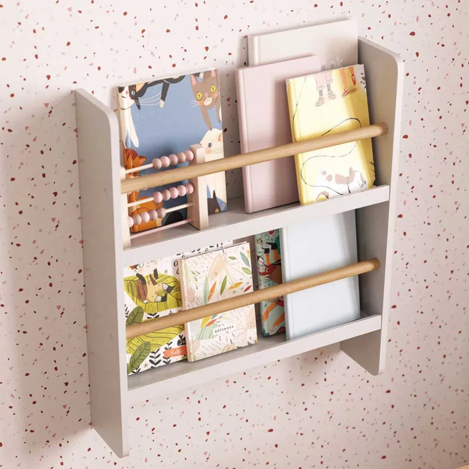 Kinder Wohnen Wandregal für Bücher - Titelpräsentation - Vellindro