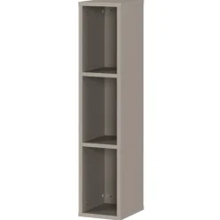 Kinder Wohnen Wandregal in Grau mit drei Fächern - Suzanas