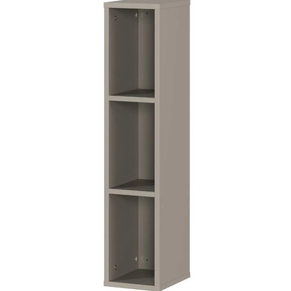 Kinder Wohnen Wandregal in Grau mit drei Fächern - Suzanas