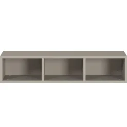 Kinder Wohnen Wandregal in Grau mit drei Fächern - Suzanas