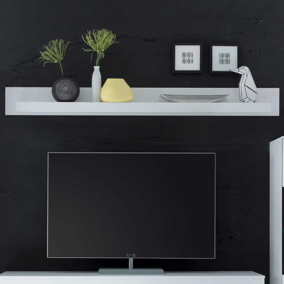 Wohnen Wandregal Jetongos in Weiß