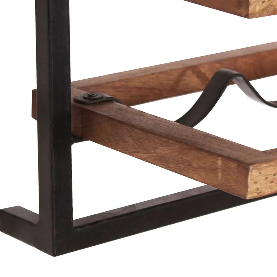 Wohnen Wandregal Kombination mit Flaschenablagen - Filurina (fünfteilig)