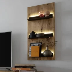 Wohnen Wandregal mit LED Beleuchtung - Dagmy