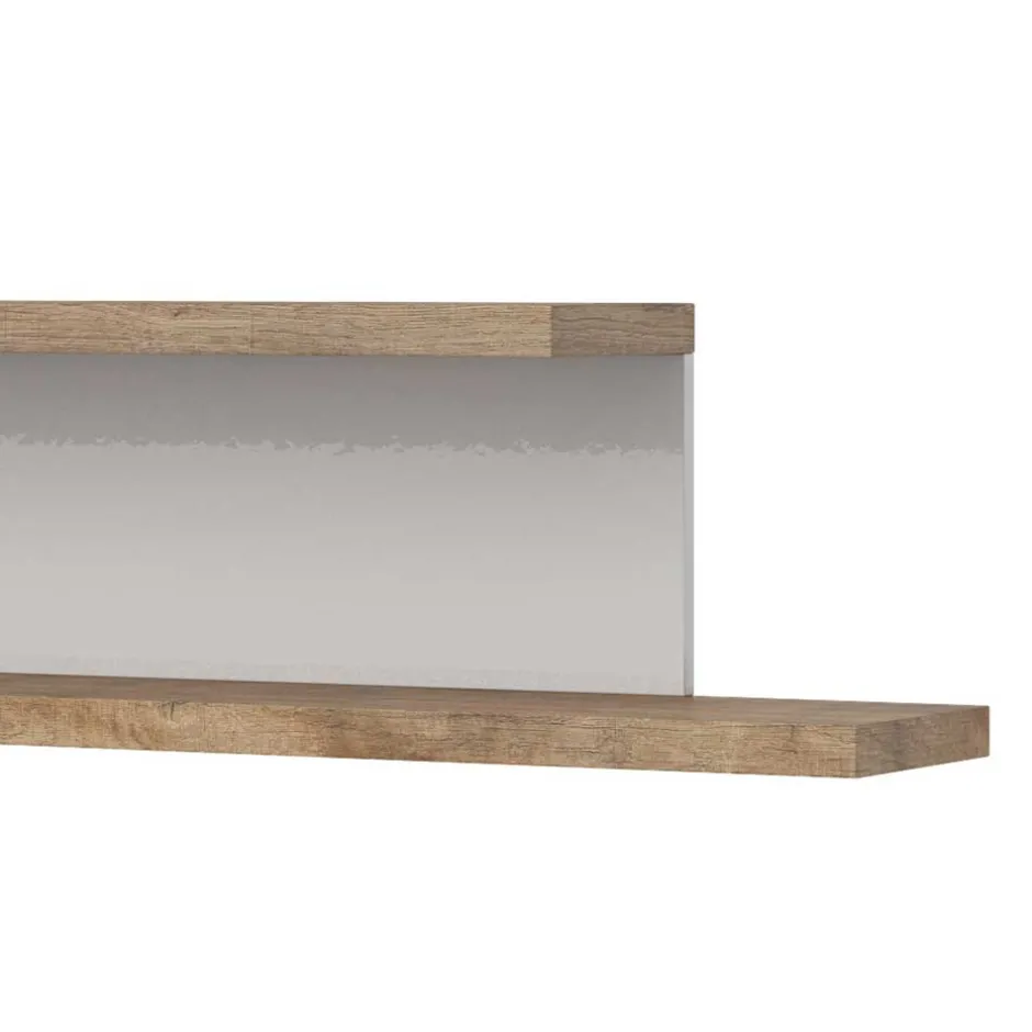 Wohnen Wandregal mit Rückwand modern - Milvara