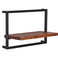 Wandregal Set aus Metall & Massivholz - Fiorda (siebenteilig)^Wohnen