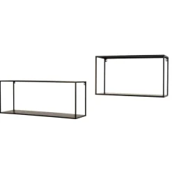 Wandregale ohne Rückwand Set - Krona (zweiteilig)^Wohnen Outlet