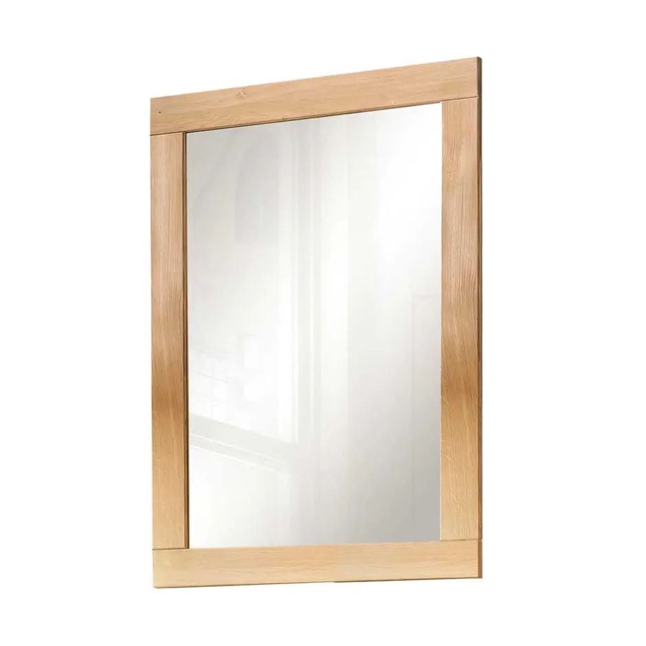 Wandspiegel aus Glas & Eiche Massivholz - Vervesdo^Wohnen Discount