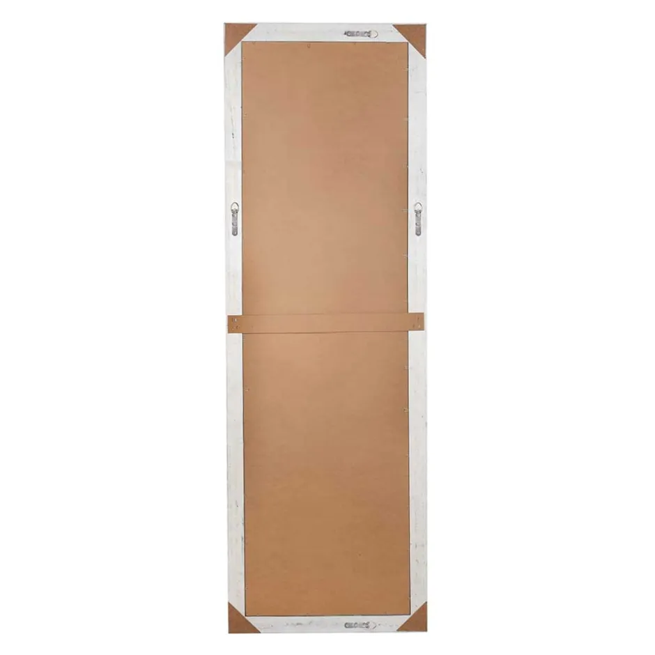 Wohnen Wandspiegel im Vintage Look in Weiß Holzrahmen - Liancos