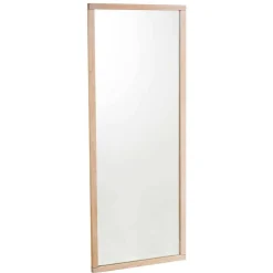 Wohnen Wandspiegel in White Wash Holzoptik - Vaxos