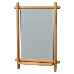 Wandspiegel mit Ablage aus Eiche - Nuymana^Wohnen Discount