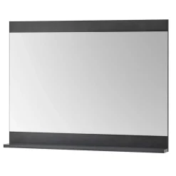 Wandspiegel mit Ablage in Dunkelgrau - Timuras^Wohnen Clearance