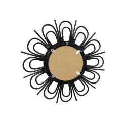 Wandspiegel mit schwarzem Rattanrahmen - Mellama^Wohnen Sale