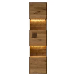 Wohnen Wand-Vitrine aus Wildeiche Massivholz - Millena