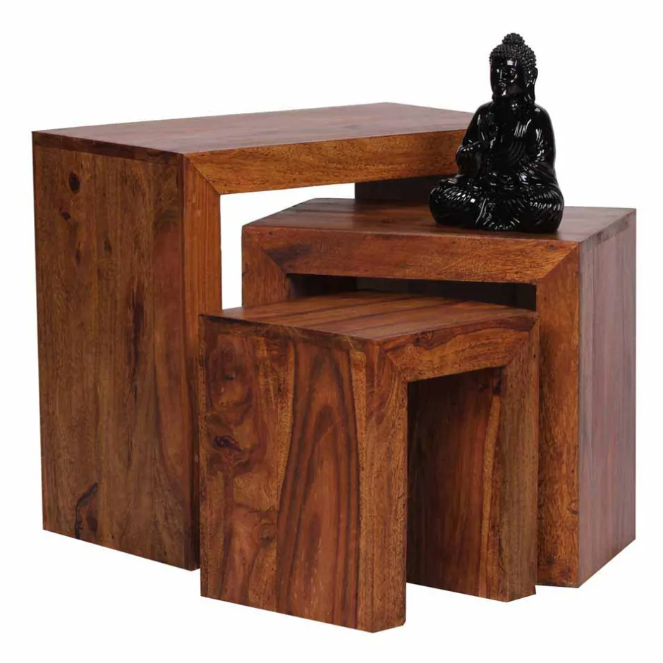 Wangen Dreisatztisch Hoslo ineinander schiebbar (dreiteilig)^Wohnen Best