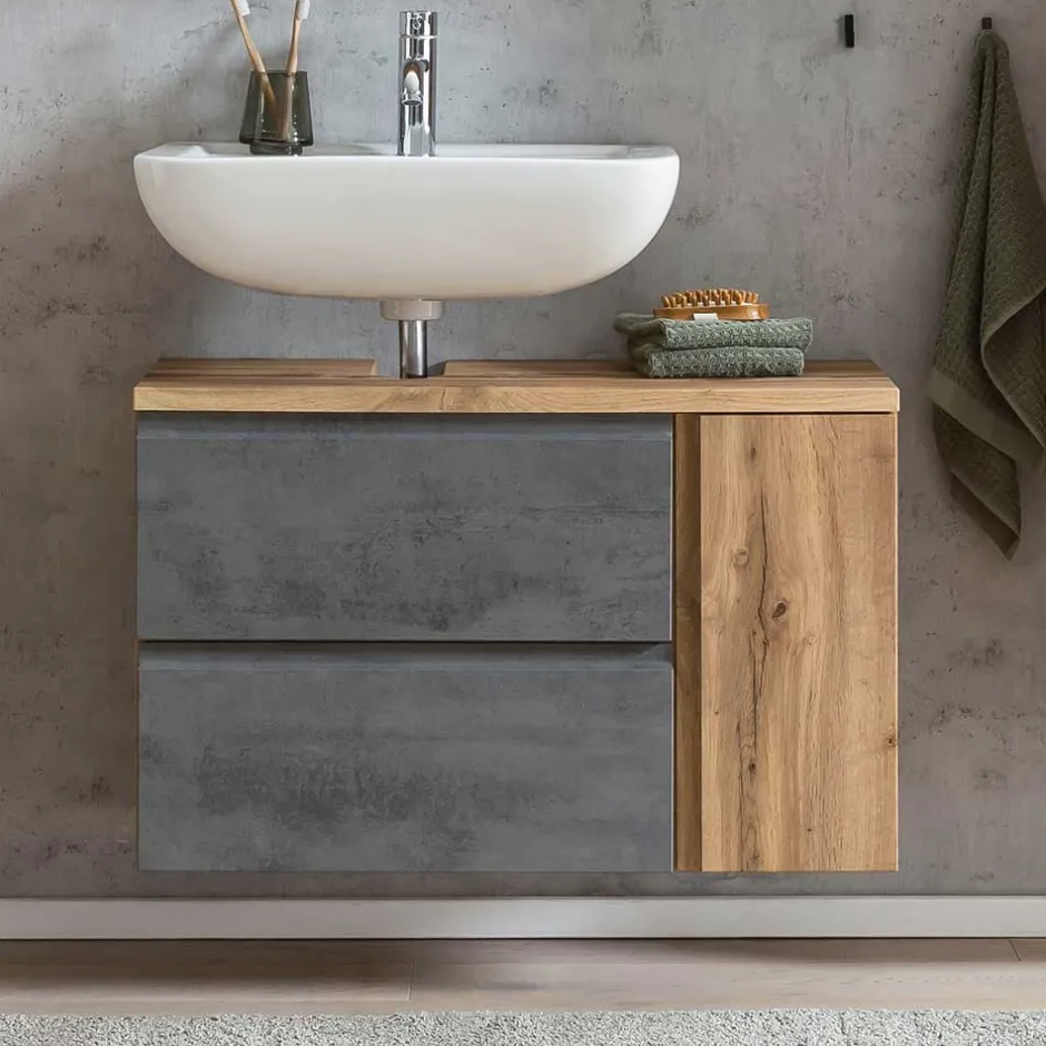 Waschbecken Badezimmerschrank stehend oder hängend - Mia^Wohnen Outlet