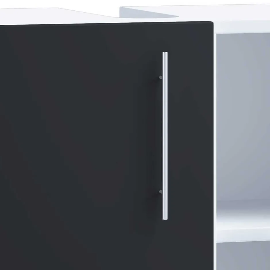 Waschbecken Badschrank in Weiß Schwarz - Cranies^Wohnen Sale