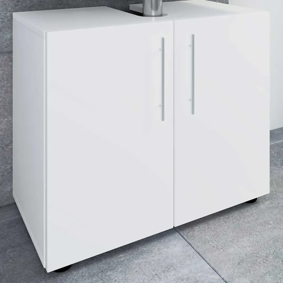 Wohnen Waschbecken Badschrank mit Doppeltür - Sua