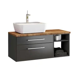 Waschbecken mit Schrank als Set - Estregos (dreiteilig)^Wohnen Outlet