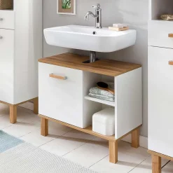 Wohnen Waschbecken Unterschrank mit Tür & 2 Fächern - Utiona