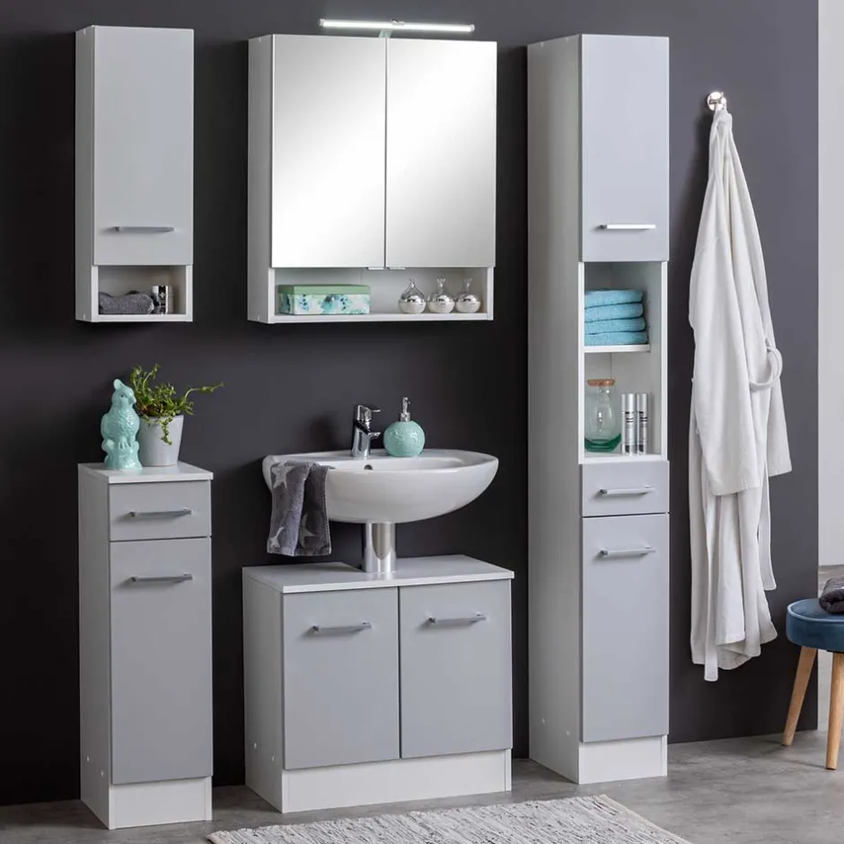 Waschbecken Unterschrank mit Doppeltür - Girios^Wohnen