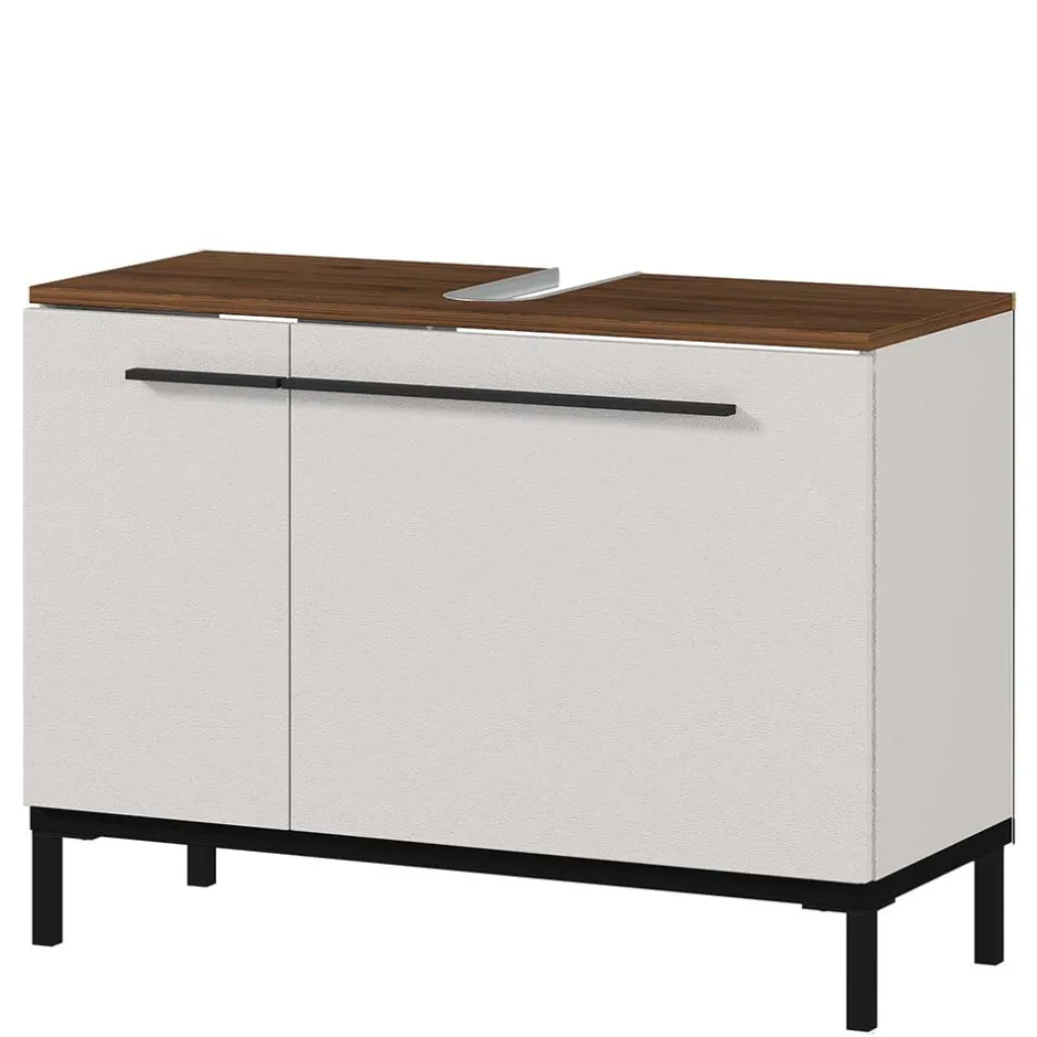 Wohnen Waschbecken Unterschrank in Hellgrau - Dolida