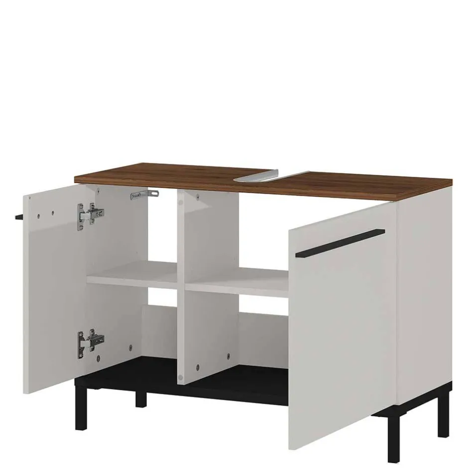 Wohnen Waschbecken Unterschrank in Hellgrau - Dolida