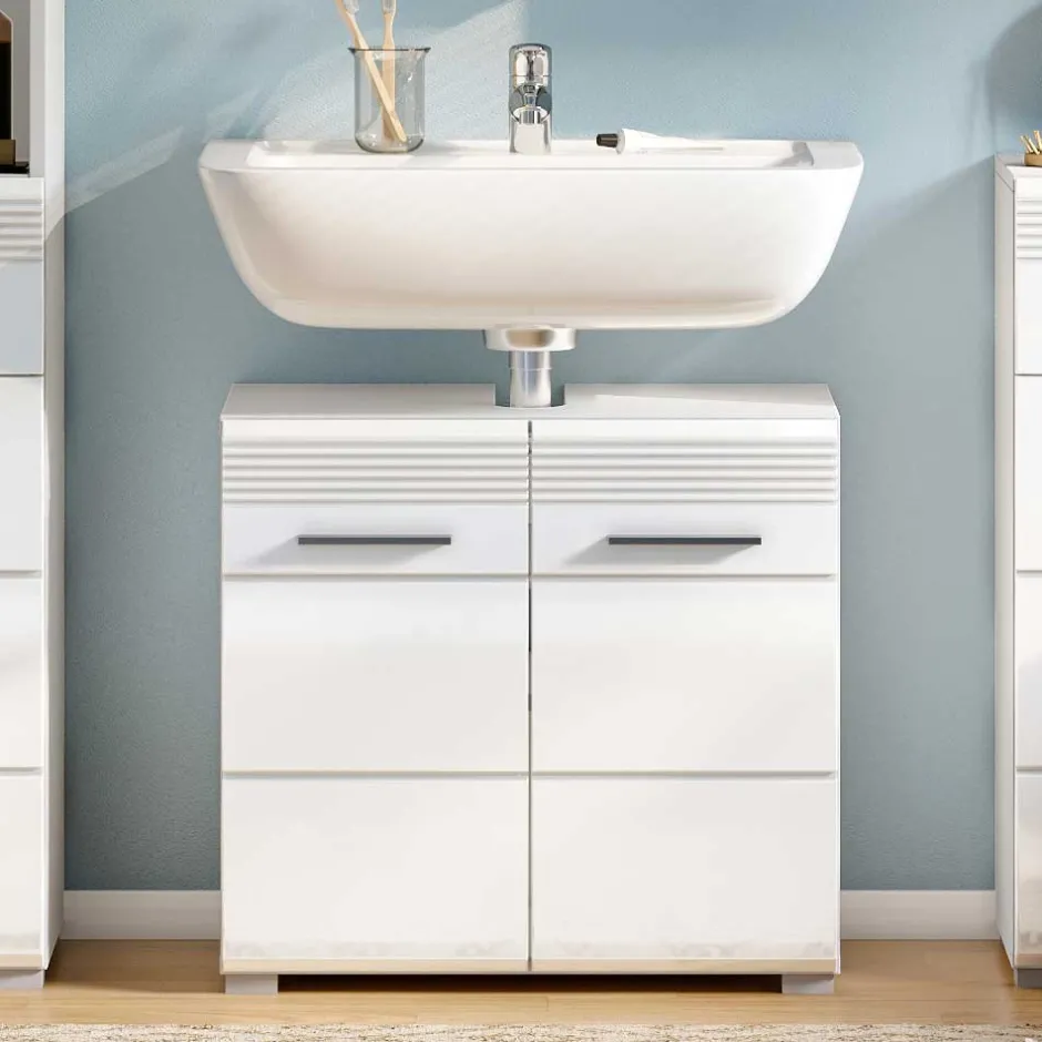 Wohnen Waschbecken Unterschrank mit Doppeltür - 60cm breit - Whale