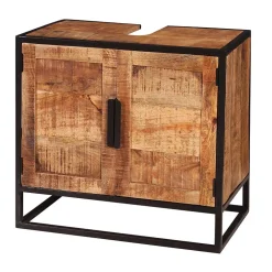 Waschbecken Unterschrank aus Massivholz - Evradon^Wohnen New