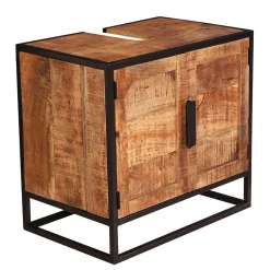 Waschbecken Unterschrank aus Massivholz - Evradon^Wohnen New