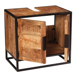 Waschbecken Unterschrank aus Massivholz - Evradon^Wohnen New