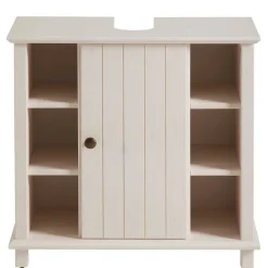 Wohnen Waschbeckenschrank aus Holz in Weiß - Cilao