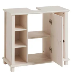 Wohnen Waschbeckenschrank aus Holz in Weiß - Cilao