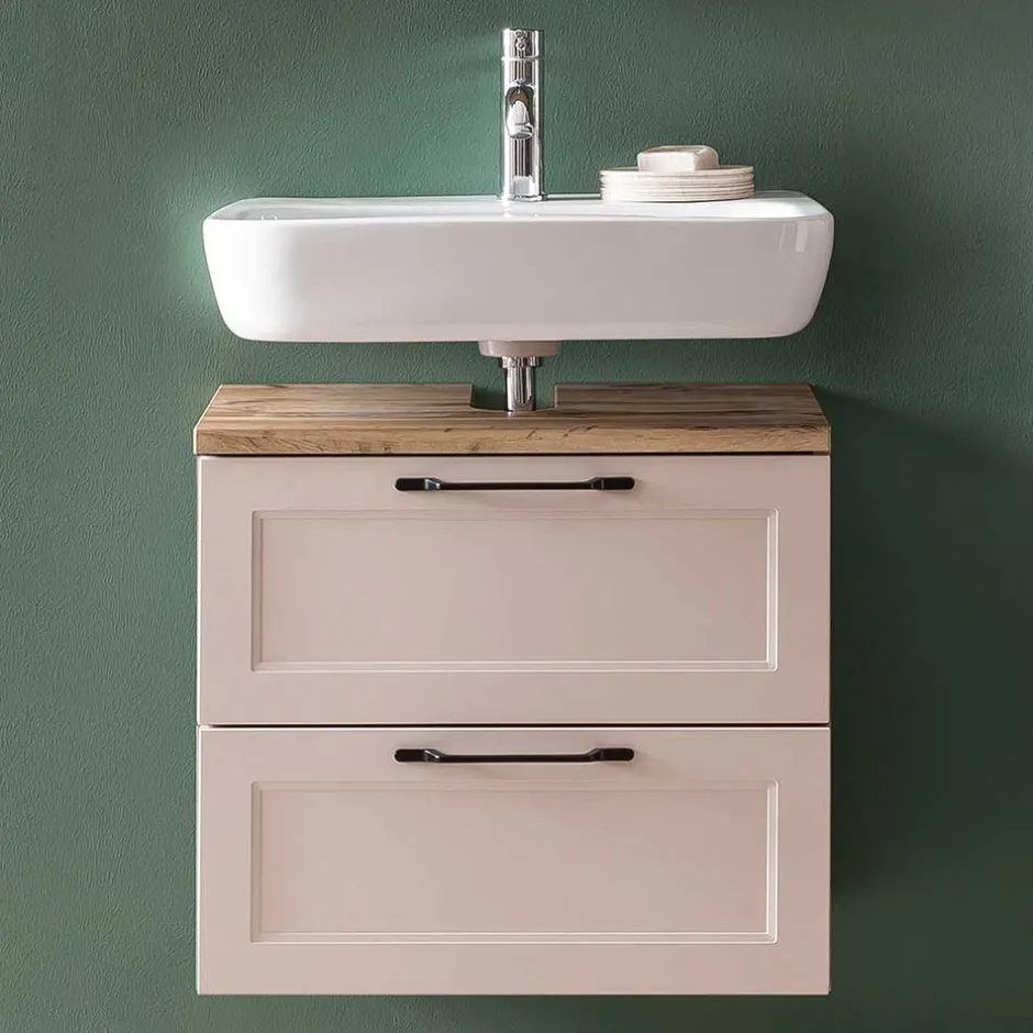 Waschbeckenschrank in Hellgrau - Trioto^Wohnen New