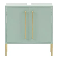 Wohnen Waschbeckenschrank in Mintgrün & Gold - Aparcian