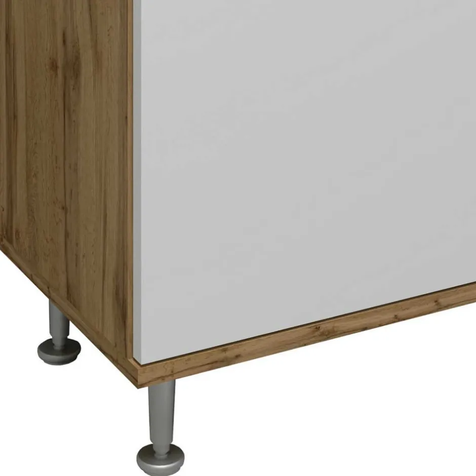 Waschbeckenschrank mit drei Schubladen & Tür - Nelani I^Wohnen Discount