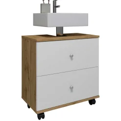 Wohnen Waschbeckenschrank mit zwei Schubladen - Nelani