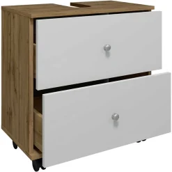 Wohnen Waschbeckenschrank mit zwei Schubladen - Nelani