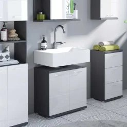 Wohnen Waschbeckenschrank 2-türig - Asutria