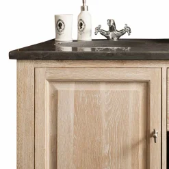 Wohnen Waschbeckenschrank Vish in Eiche Bianco