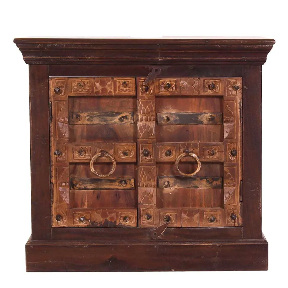 Waschbeckenunterschrank aus Recyclingholz - Solapura^Wohnen Clearance