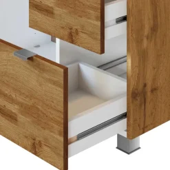 Wohnen Waschbecken-Unterschrank in Wildeiche Holzoptik - Sucaeva