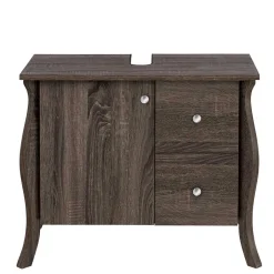 Wohnen Waschbeckenunterschrank in Eiche Grau Holz Dekor - Fionora