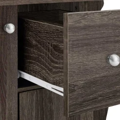 Wohnen Waschbeckenunterschrank in Eiche Grau Holz Dekor - Fionora