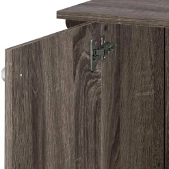 Wohnen Waschbeckenunterschrank in Eiche Grau Holz Dekor - Fionora