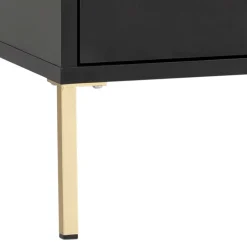 Wohnen Waschbeckenunterschrank in Schwarz & Gold - Vulcanisa