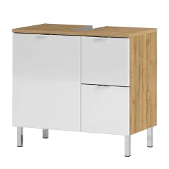 Waschbeckenunterschrank in Weiß Glanz - Narilos^Wohnen Sale