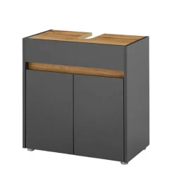 Wohnen Waschbeckenunterschrank in Anthrazit - Ahilav