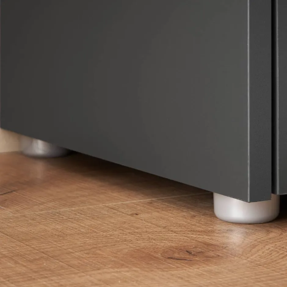 Wohnen Waschbeckenunterschrank in Anthrazit - Ahilav