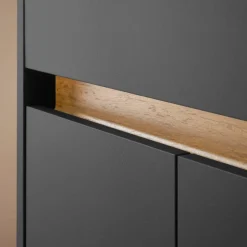 Wohnen Waschbeckenunterschrank in Anthrazit - Ahilav